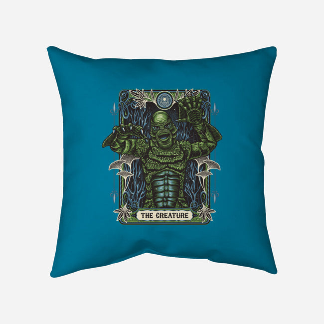 The Creature-None-Removable Cover w Insert-Throw Pillow-momma_gorilla