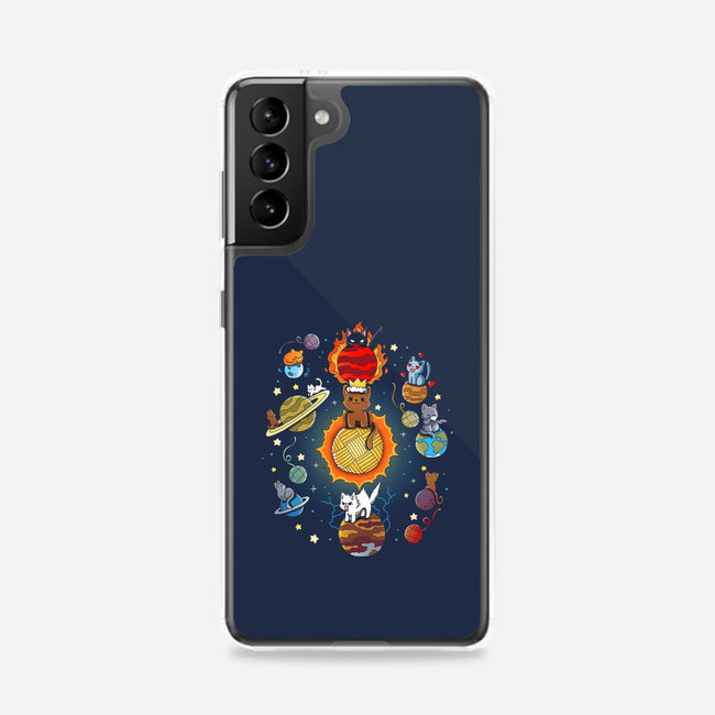 Kittens Solar System-Samsung-Snap-Phone Case-Vallina84
