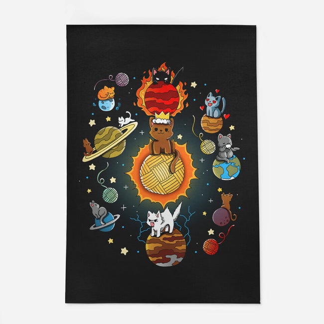 Kittens Solar System-None-Outdoor-Rug-Vallina84