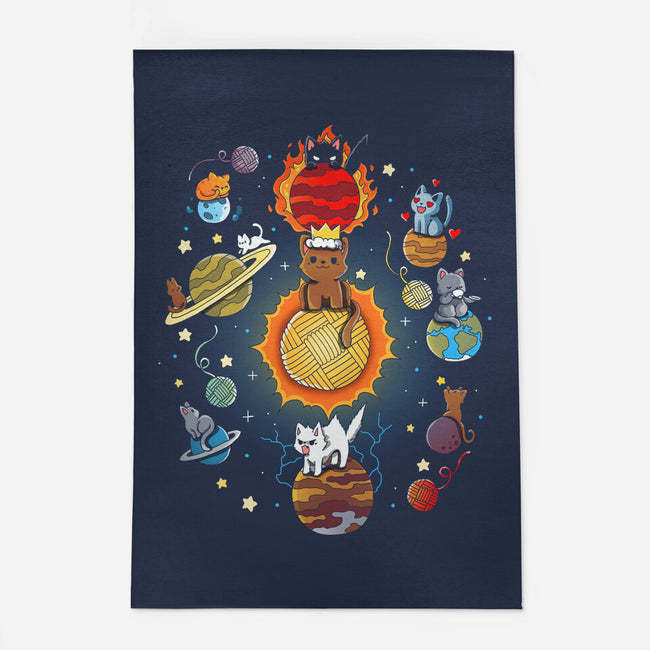 Kittens Solar System-None-Outdoor-Rug-Vallina84