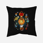 Kittens Solar System-None-Non-Removable Cover w Insert-Throw Pillow-Vallina84