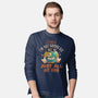 Relax I'm Not Gonna Die-Mens-Long Sleeved-Tee-eduely