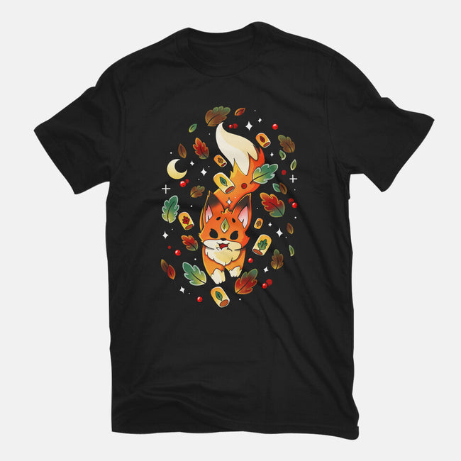 A Magic Fox-Womens-Fitted-Tee-Vallina84