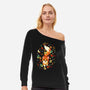 A Magic Fox-Womens-Off Shoulder-Sweatshirt-Vallina84