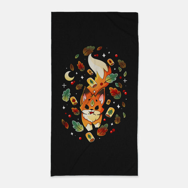 A Magic Fox-None-Beach-Towel-Vallina84