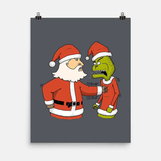 Christmas Battle-None-Matte-Poster-pigboom