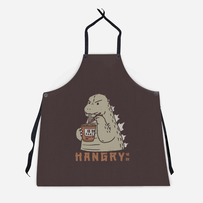 Hangry Kaiju-Unisex-Kitchen-Apron-pigboom