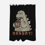 Hangry Kaiju-None-Polyester-Shower Curtain-pigboom