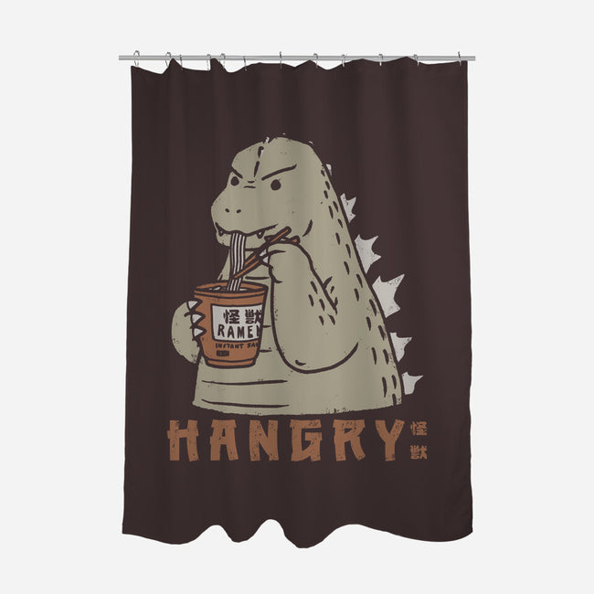 Hangry Kaiju-None-Polyester-Shower Curtain-pigboom
