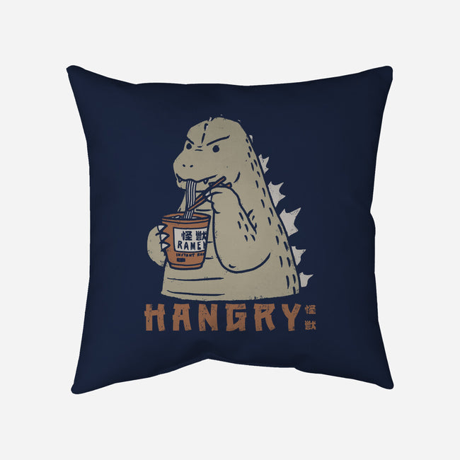 Hangry Kaiju-None-Removable Cover w Insert-Throw Pillow-pigboom