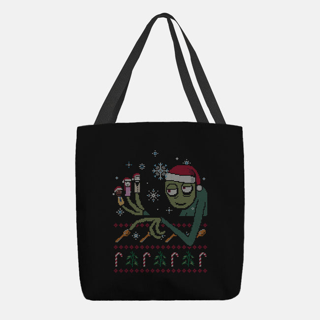 Mr. Fingers And Friends Ugly Sweater-None-Basic Tote-Bag-katiestack.art