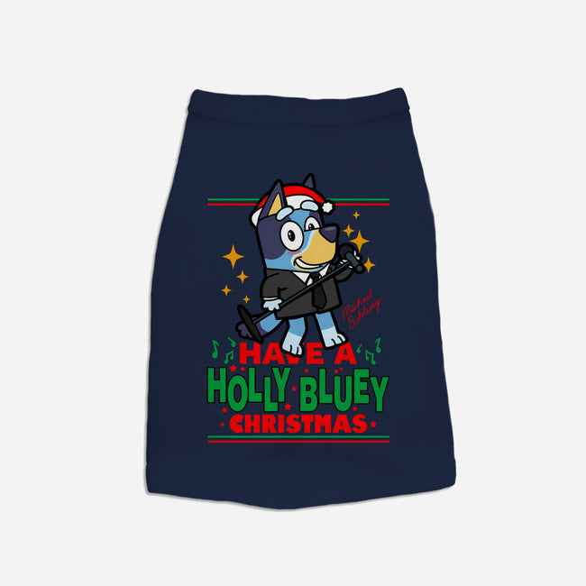 Have A Holly Bluey Christmas-Dog-Basic-Pet Tank-Boggs Nicolas