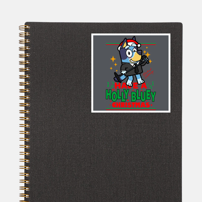 Have A Holly Bluey Christmas-None-Glossy-Sticker-Boggs Nicolas