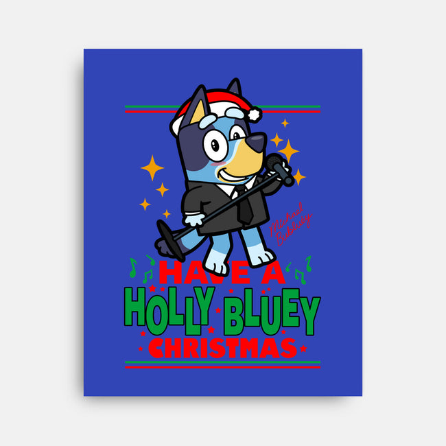 Have A Holly Bluey Christmas-None-Stretched-Canvas-Boggs Nicolas