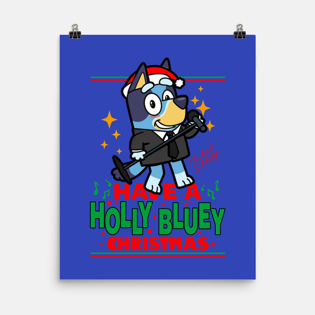 Have A Holly Bluey Christmas-None-Matte-Poster-Boggs Nicolas