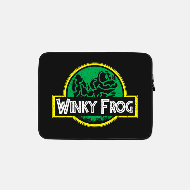 Winky Frog-None-Zippered-Laptop Sleeve-dalethesk8er
