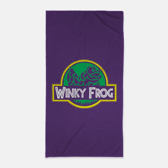 Winky Frog-None-Beach-Towel-dalethesk8er