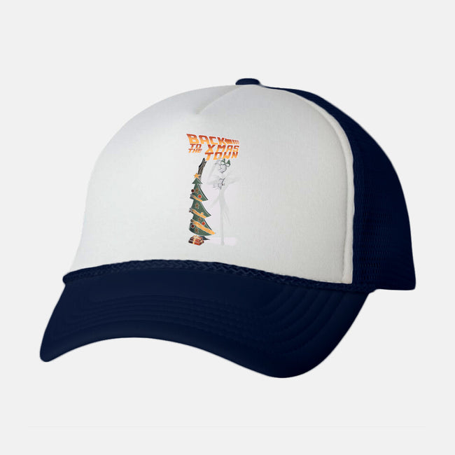 Back To The Xmas Town-Unisex-Trucker-Hat-Claudia