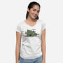 Christmas Accident-Womens-V-Neck-Tee-kg07