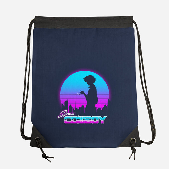 A Retro Space Cowboy-None-Drawstring-Bag-ddjvigo