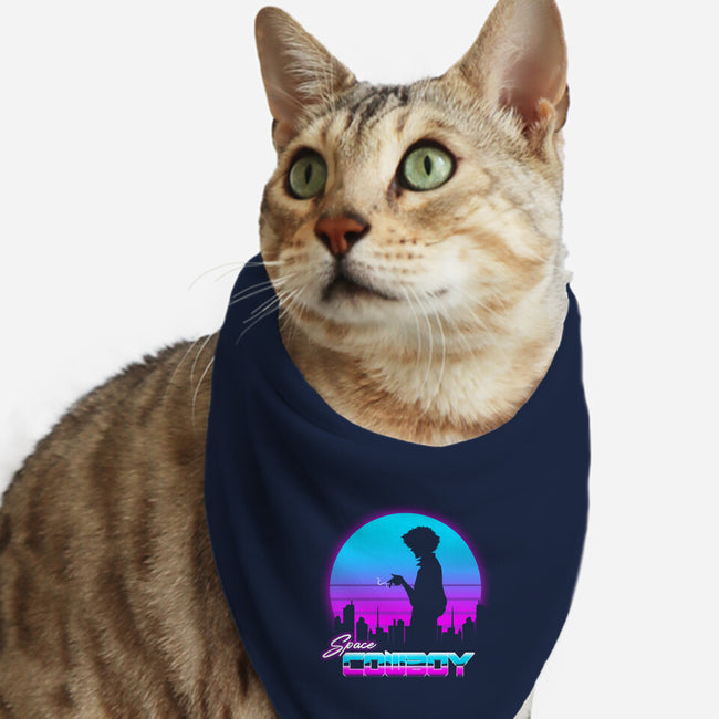 A Retro Space Cowboy-Cat-Bandana-Pet Collar-ddjvigo