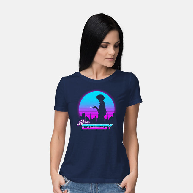 A Retro Space Cowboy-Womens-Basic-Tee-ddjvigo