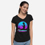 A Retro Space Cowboy-Womens-V-Neck-Tee-ddjvigo