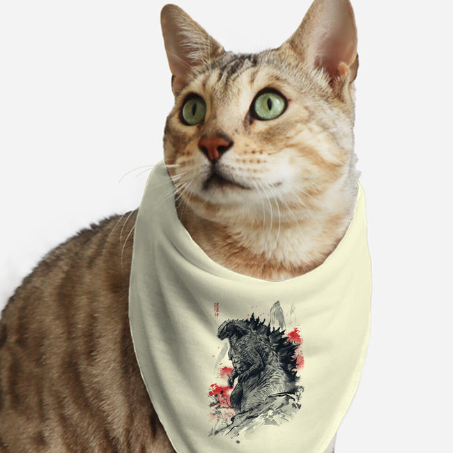 Fear The God Of Destruction-Cat-Bandana-Pet Collar-ddjvigo