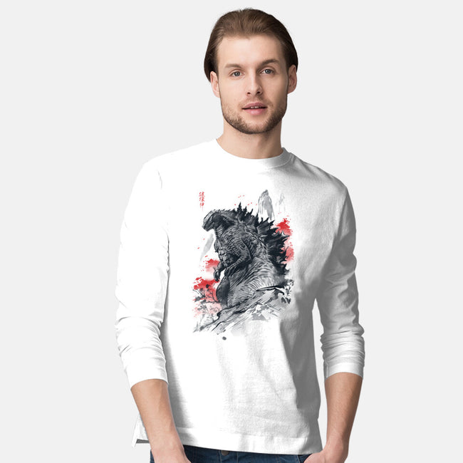 Fear The God Of Destruction-Mens-Long Sleeved-Tee-ddjvigo