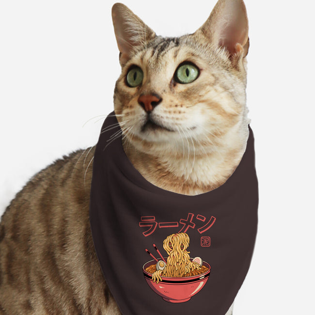 Ramen Ooze Monster-Cat-Bandana-Pet Collar-vp021