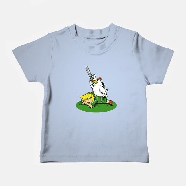 The Real Savior Chicken Game-Baby-Basic-Tee-LtonStudio