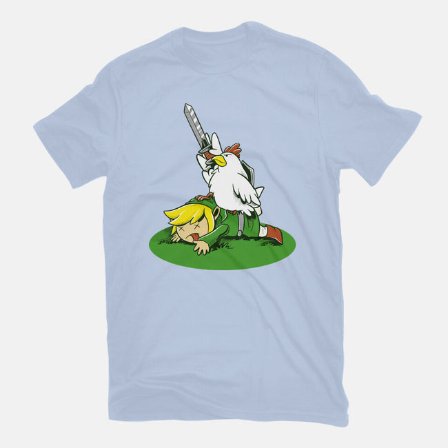 The Real Savior Chicken Game-Womens-Fitted-Tee-LtonStudio