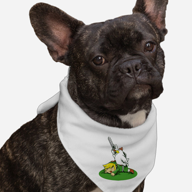 The Real Savior Chicken Game-Dog-Bandana-Pet Collar-LtonStudio