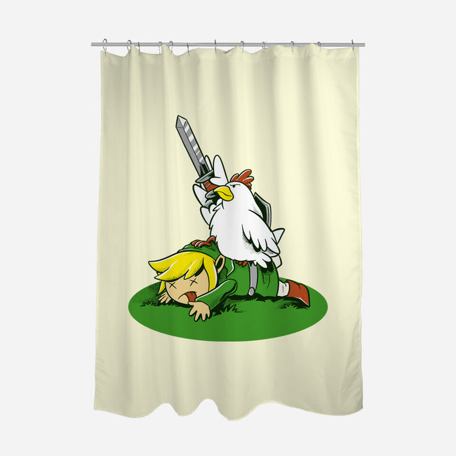 The Real Savior Chicken Game-None-Polyester-Shower Curtain-LtonStudio