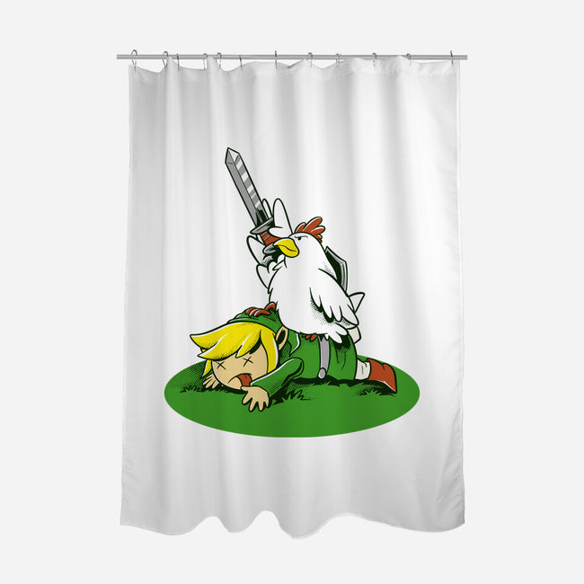 The Real Savior Chicken Game-None-Polyester-Shower Curtain-LtonStudio