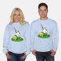 The Real Savior Chicken Game-Unisex-Crew Neck-Sweatshirt-LtonStudio