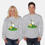 The Real Savior Chicken Game-Unisex-Crew Neck-Sweatshirt-LtonStudio