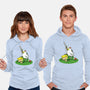 The Real Savior Chicken Game-Unisex-Pullover-Sweatshirt-LtonStudio