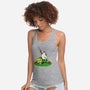 The Real Savior Chicken Game-Womens-Racerback-Tank-LtonStudio