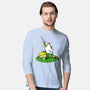 The Real Savior Chicken Game-Mens-Long Sleeved-Tee-LtonStudio