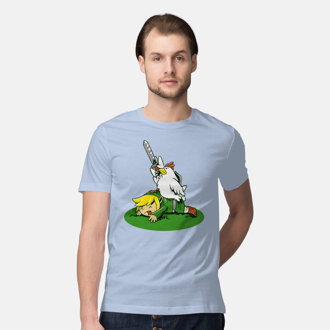 The Real Savior Chicken Game-Mens-Premium-Tee-LtonStudio