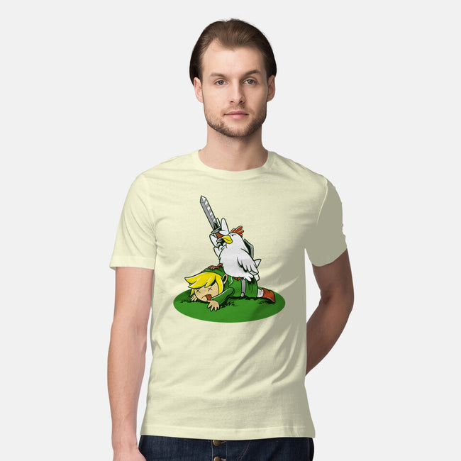 The Real Savior Chicken Game-Mens-Premium-Tee-LtonStudio