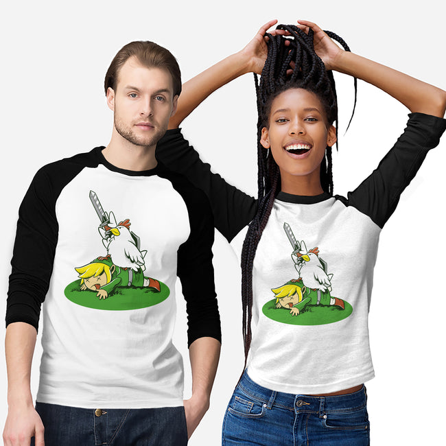 The Real Savior Chicken Game-Unisex-Baseball-Tee-LtonStudio