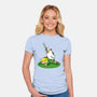 The Real Savior Chicken Game-Womens-Fitted-Tee-LtonStudio