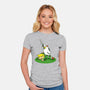 The Real Savior Chicken Game-Womens-Fitted-Tee-LtonStudio