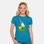 The Real Savior Chicken Game-Womens-Fitted-Tee-LtonStudio