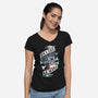 They Live We Sleep-Womens-V-Neck-Tee-Nemons