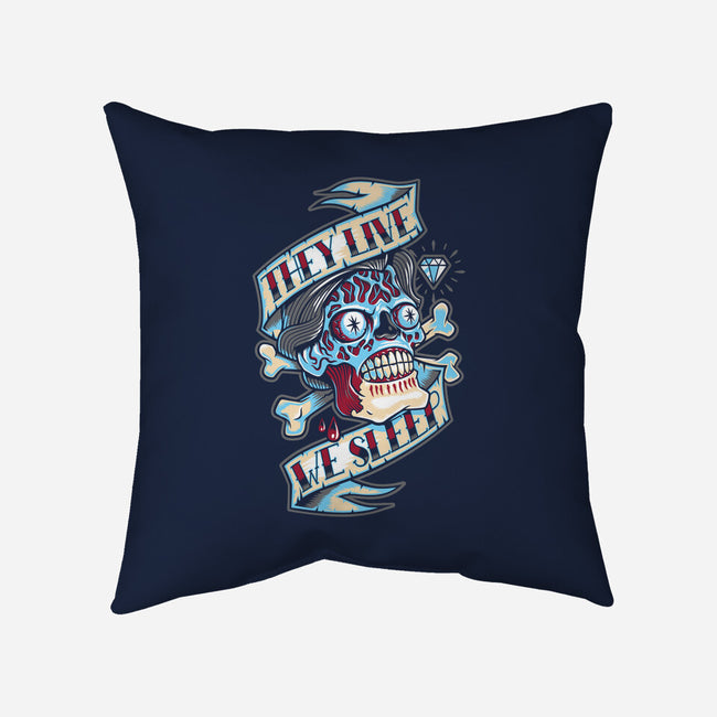 They Live We Sleep-None-Non-Removable Cover w Insert-Throw Pillow-Nemons