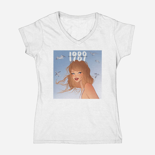 Taylor's Version-Womens-V-Neck-Tee-Vivian Valentin