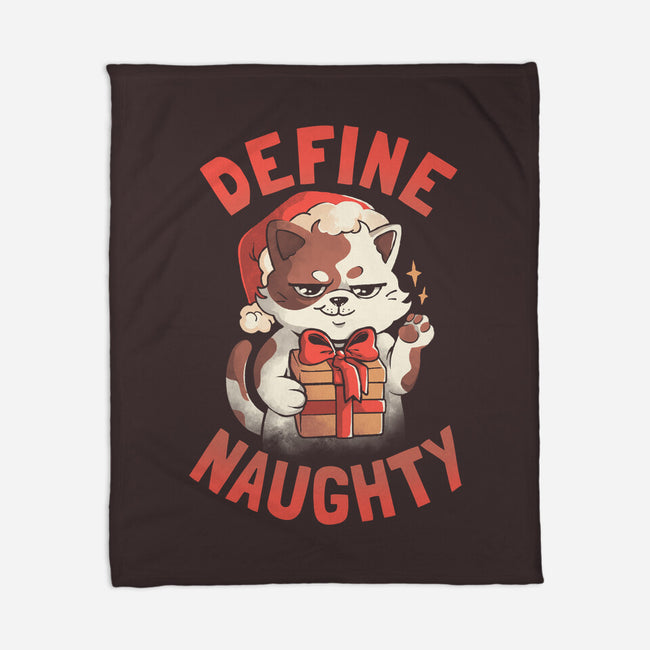 Santa Define Naughty-None-Fleece-Blanket-eduely